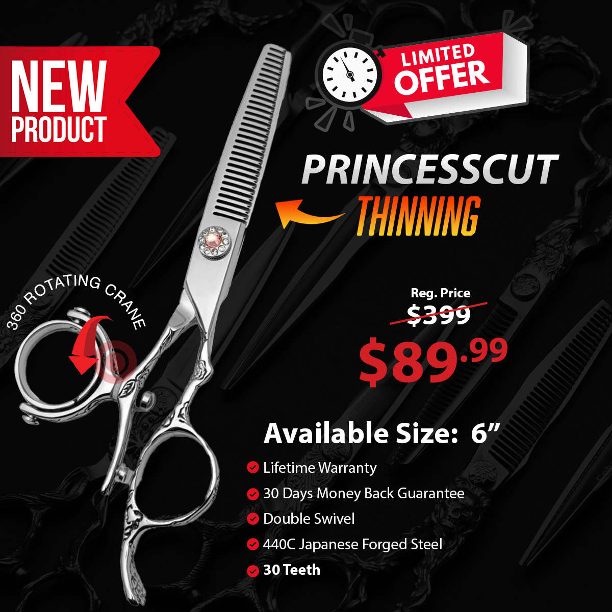 Diamond Collection - PrincessCut Thinning